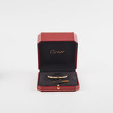 Cartier Love Small Pave Diamonds Yellow Gold Size 16